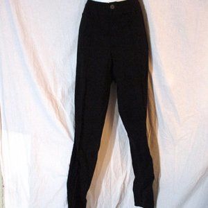 LANVIN Rough Cut Stretchy TROUSER Pant 48 Luxury Formal BLACK